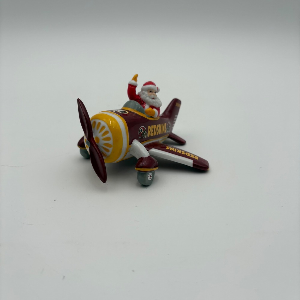 Washington Redskins 2006 Victory Plane Christmas Ornament Santa NFL Danbury Mint